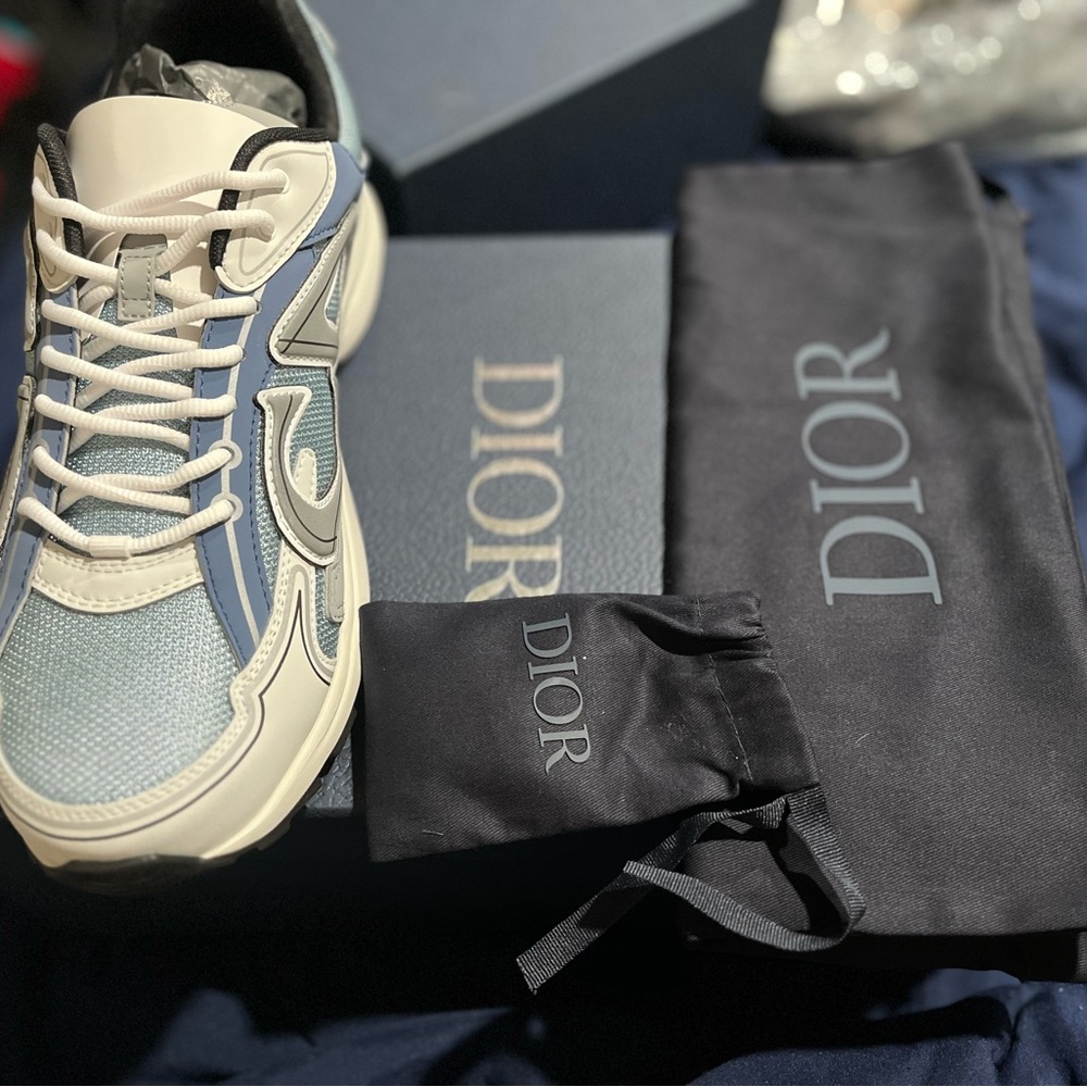 Dior Black and Cream Sneakers